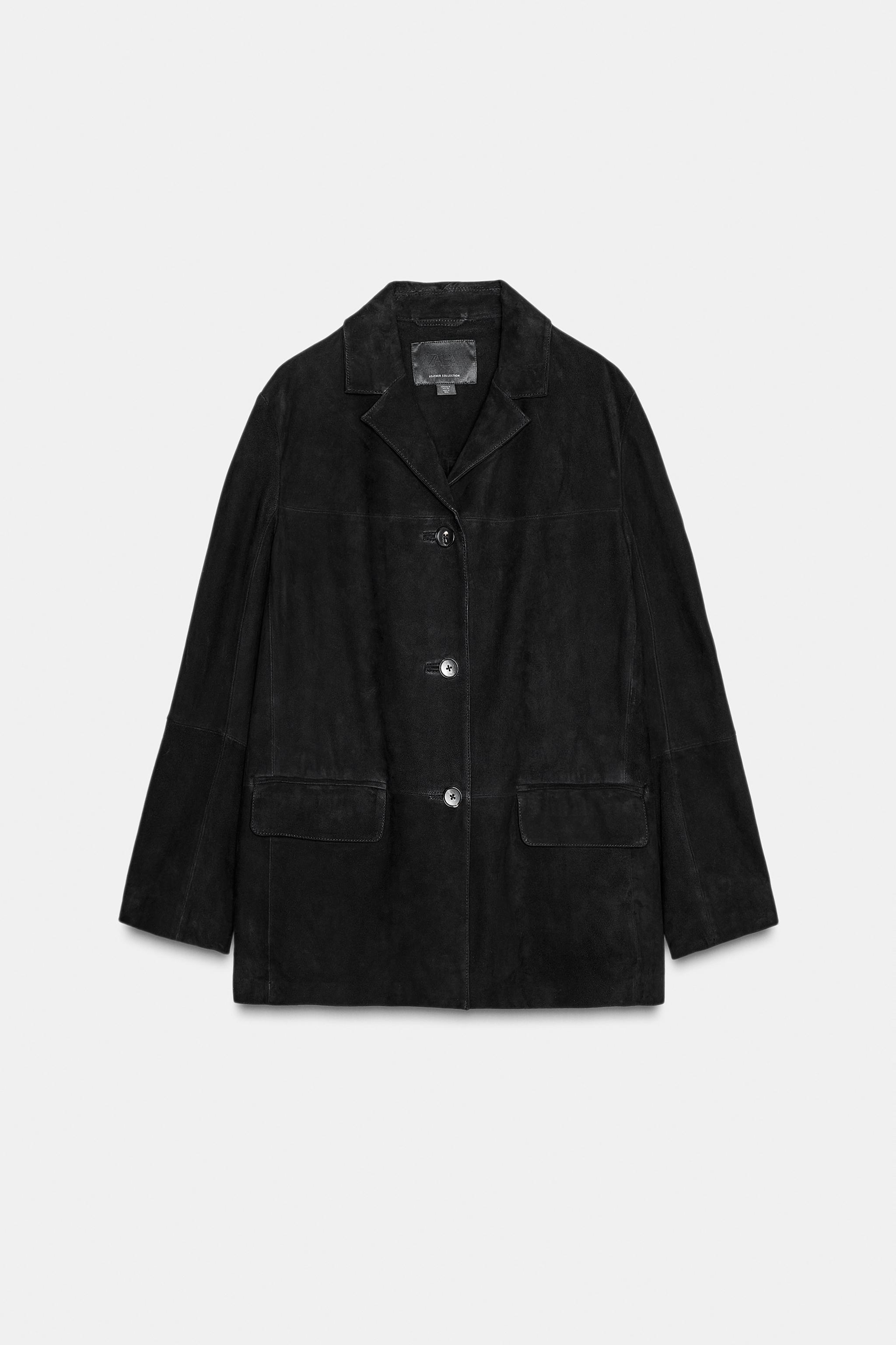 LIMITED EDITION ZW COLLECTION 100% SUEDE OVERSIZE BLAZER